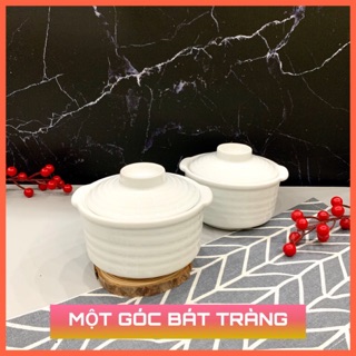 Bát Sứ Có Nắp Bát Tràng Chưng Yến Đựng Chè Caramen