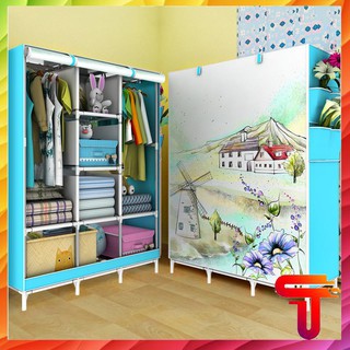 [BẢN MỚI NHẤT] TỦ VẢI 3D 3 BUỒNG 8 NGĂN CAO CẤP