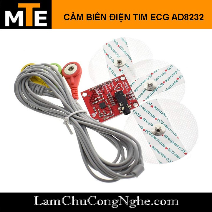 Cảm Biến Điện Tim ECG Heart Rate Monitor Kit AD8232