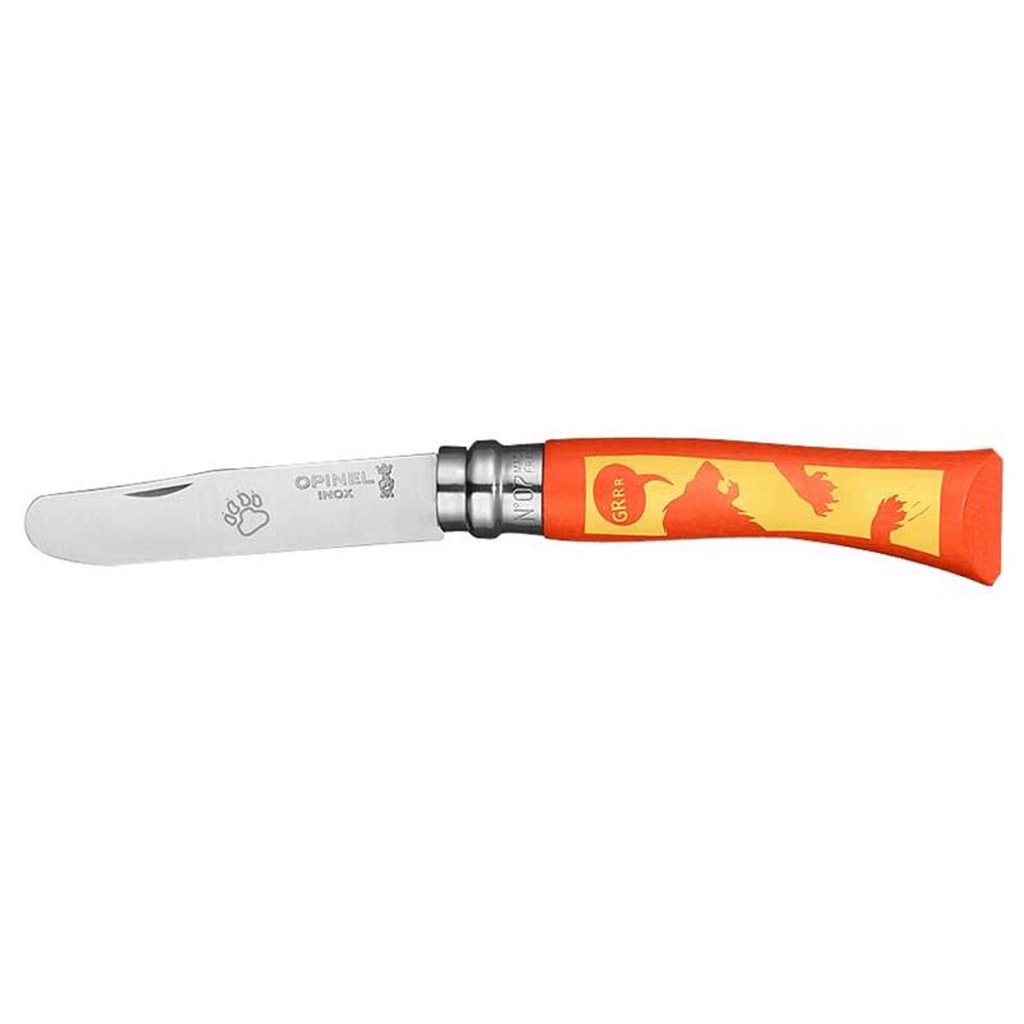 DAO TRẺ EM XẾP DU LỊCH DÃ NGOẠI OPINEL CHILD KNIFE  ANIMOPINEL ROUND ENDED N07 1701 1702