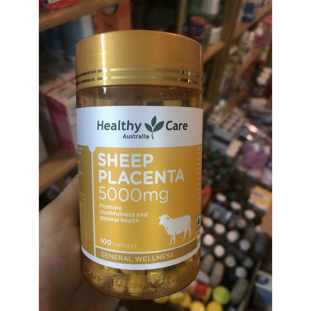 Nhau Thai Cừu  Sheep Placenta Healthy Care 5000mg - 100 viên