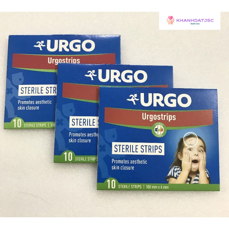 Băng vô trùng thay chỉ khâu Urgostrips 100mm x 6mm