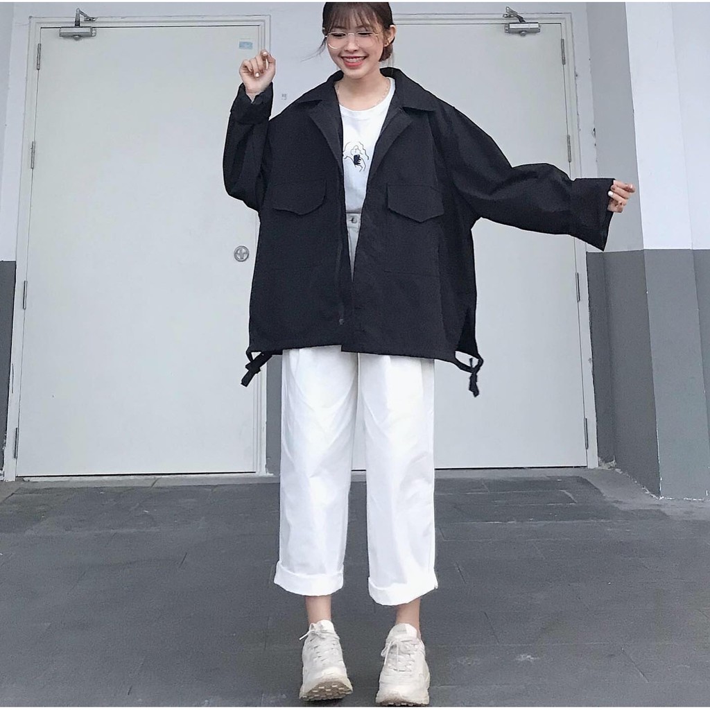 Áo Khoác Kaki HARA JACKET Phong Cách Ulzzang Unisex