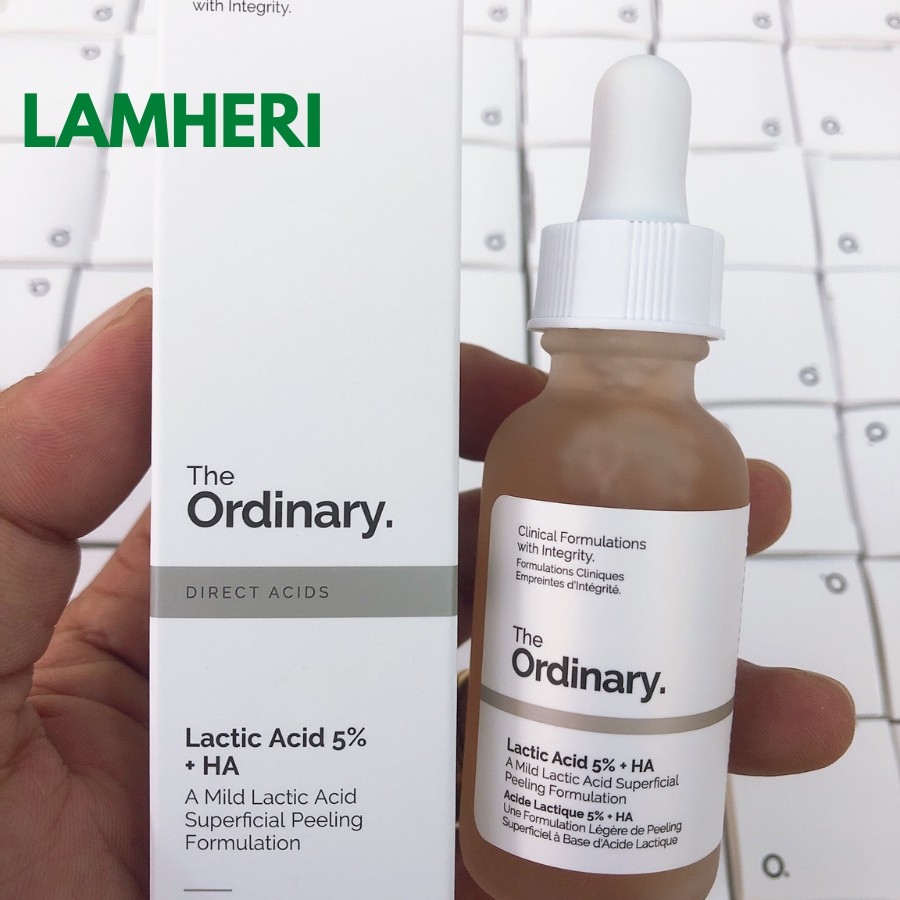 The Ordinary Lactic Acid 5% + HA - Serum Làm Sáng  Đều Màu Da