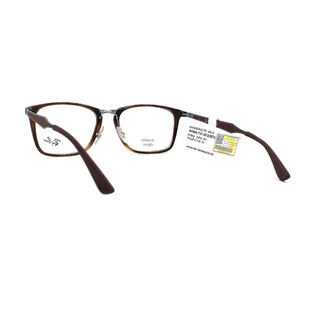 (Hàng chính hãng) Gọng kính nam nữ Rayban RB7131 2012 (55-19-145) màu sắc thời trang, thiết kế dễ đeo bảo vệ mắt