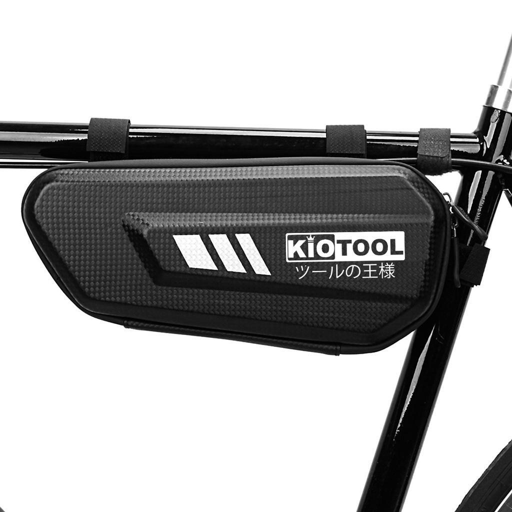 Túi treo sườn xe đạp thể thao xe máy Kiotool chống nước vân cacbon