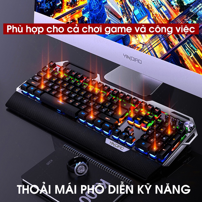 Bàn phím Tính, bàn phím cơ Gaming K100 Full LED | Siêu Phẩm 2021 Giá Mềm Cho Anh Em Game Thủ | Phiên Bản Mới Nhất