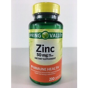 Viên kẽm Spring Valley Zinc 50mg (200 viên)