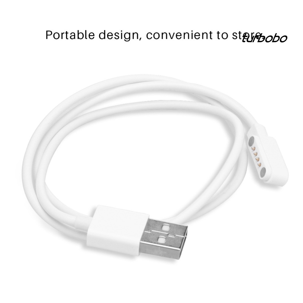 Cáp sạc turbobo 4pin cổng usb cho đồng hồ thông minh trẻ em