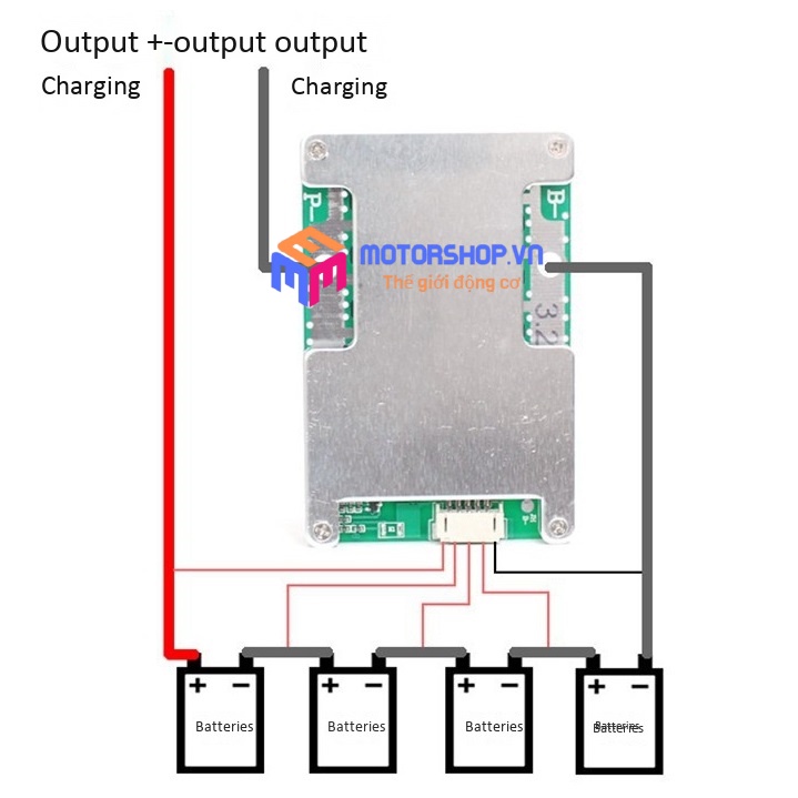 MẠCH SẠC VÀ BẢO VỆ PIN 3.2V LIFEPO4 12.8V 4S 120A