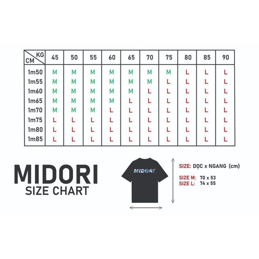 Áo thun nữ nam form rộng tay lỡ Phông Unisex 100% Cotton Chính Hãng Thêu M Local Brand Mi Midori