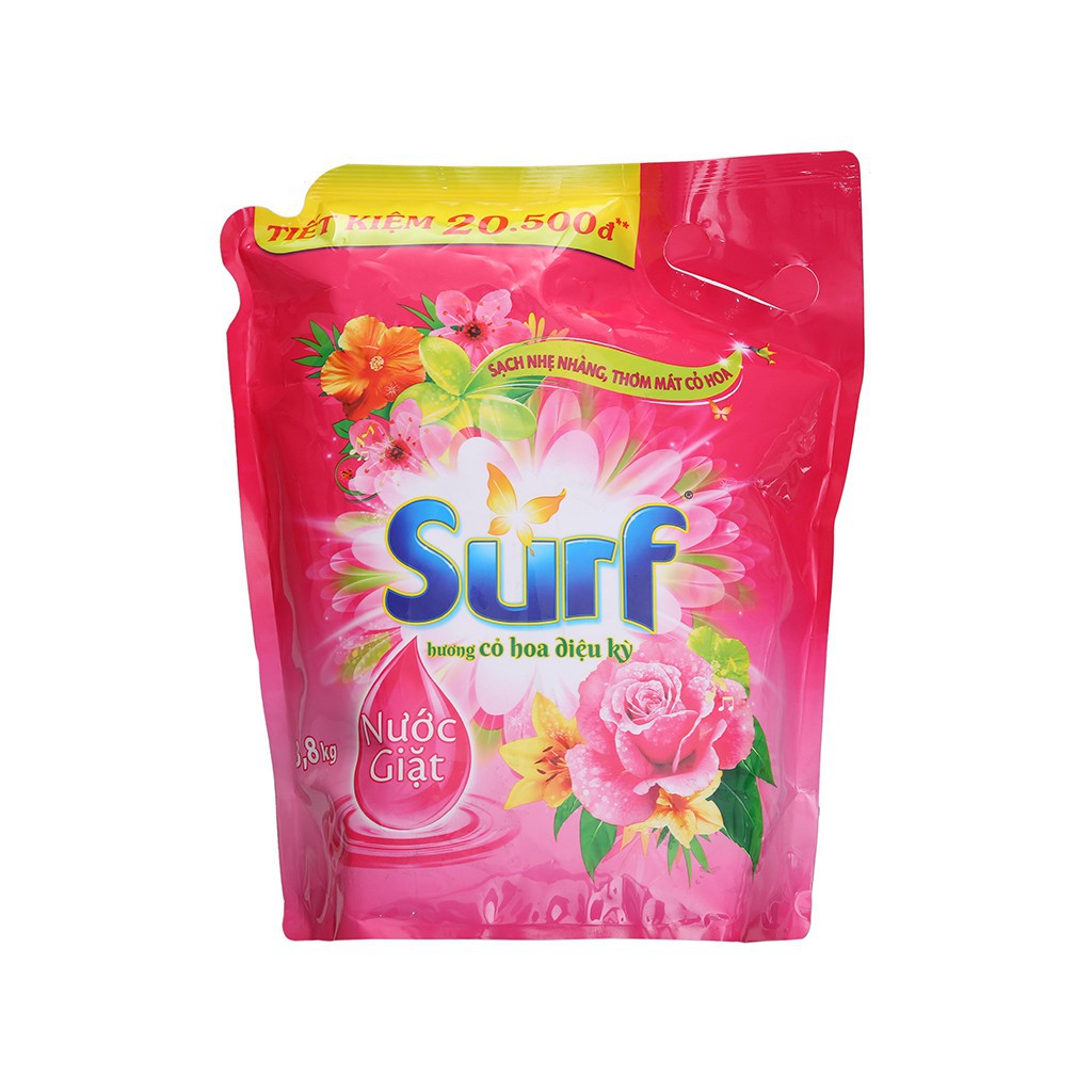 Nước Giặt Surf Hương Cỏ Hoa Diệu Kỳ túi 3,5kg