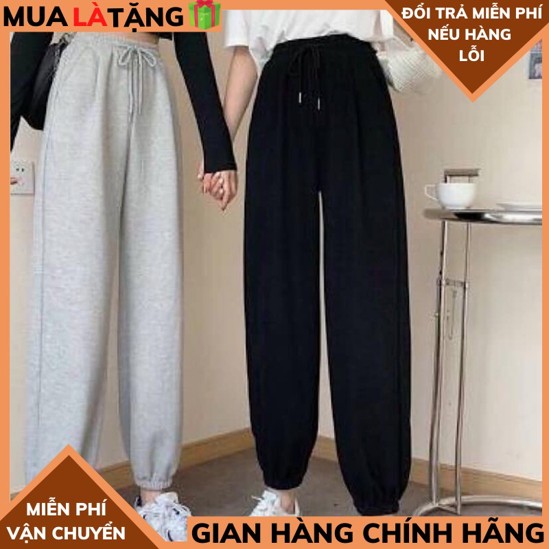 Quần jogger ống rộng có bo simple ulzzang bigsize thời trang unisex ,quân thể thao bo chun THƠÌ TRANG 1989