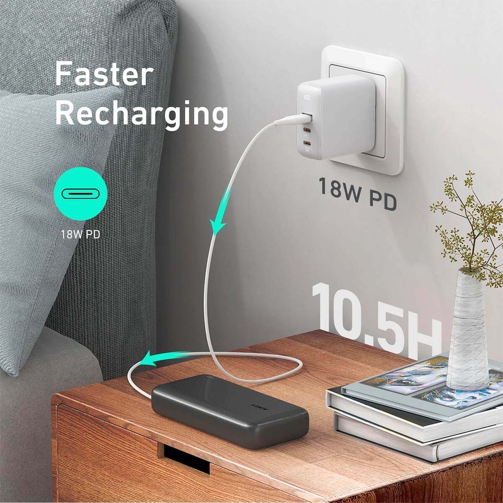 PIN DỰ PHÒNG 20.000MAH AUKEY BASIX PLUS PB-N74S