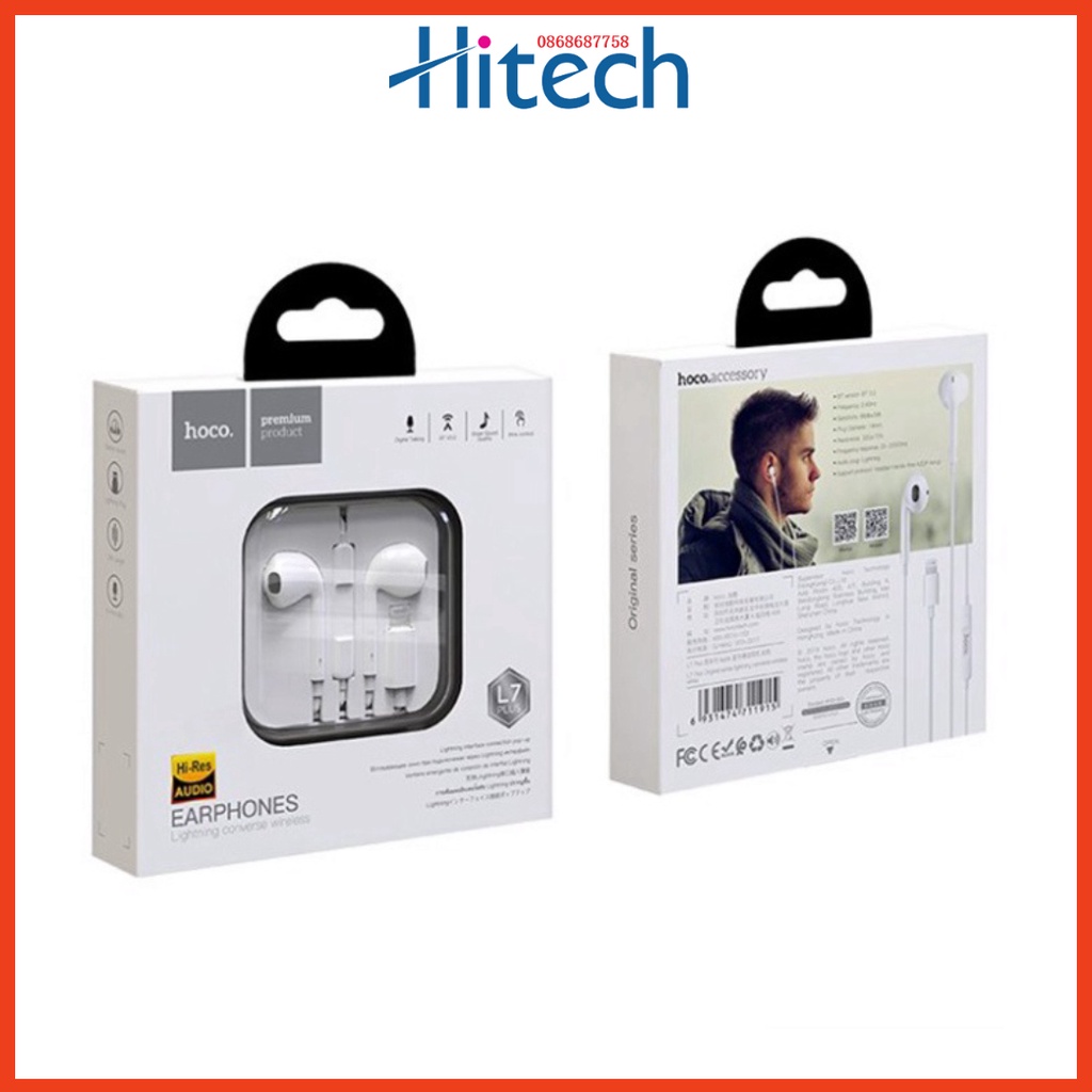 Tai nghe Bluetooth chính hãng Hoco L7 Plus V4.2 dài 1.2m - Bảo hành 06 tháng