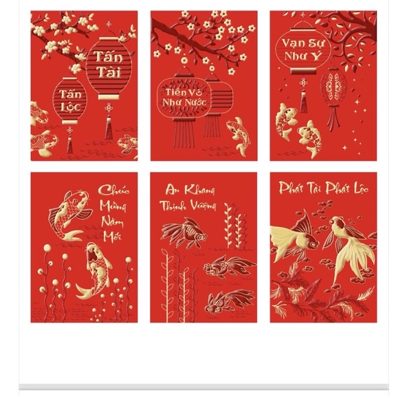 60 cai bao lì xì nhung cao cấp( nhiều hình)