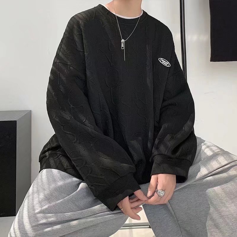 Áo sweater Dáng Rộng Phong Cách Hàn Quốc Thời Trang Xuân Thu Cho Nam