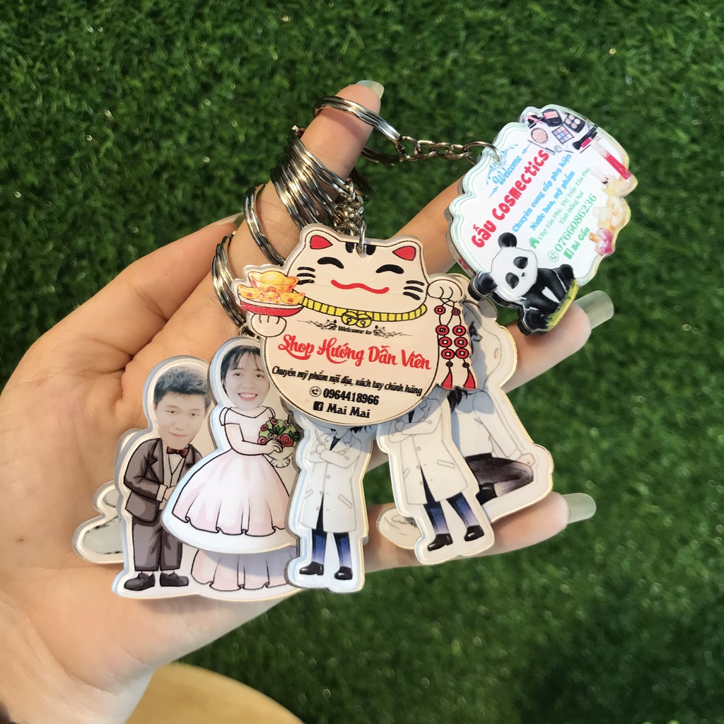 Móc khóa chibi cắt theo yêu cầu