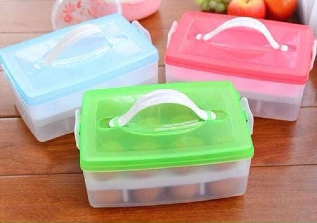 Hộp đựng trứng 24 quả 2 tầng