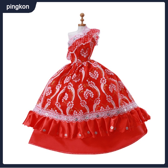 1 Set Đầm Công Chúa Thời Trang Cho Búp Bê Chiều Cao 30cm
