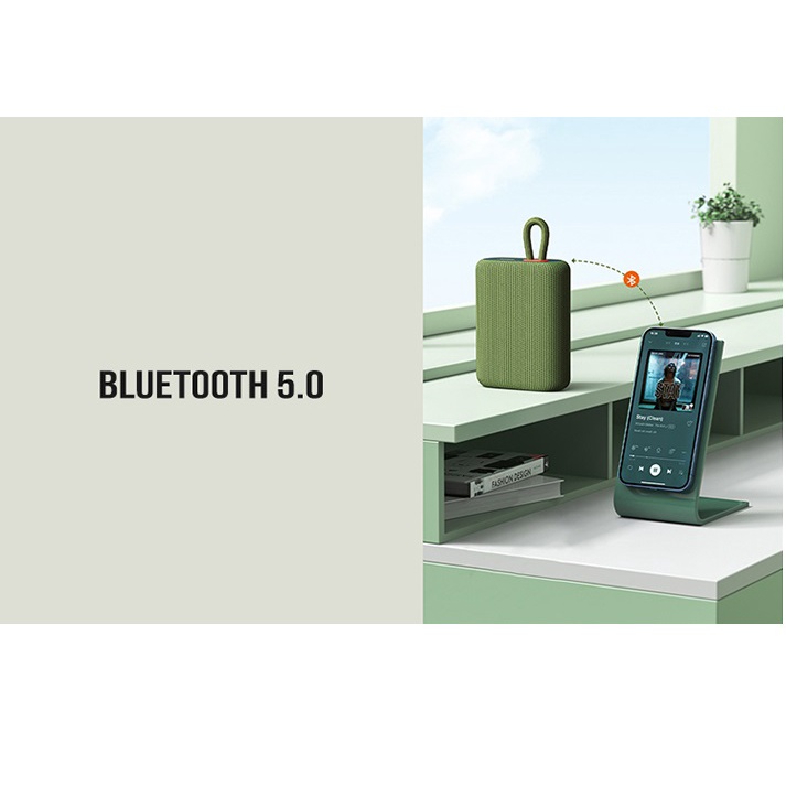 Loa bluetooth mini 4.5W Remax RB-M7 bluetooth 5.0 tích hợp thẻ nhớ TF, đài FM - Hàng Chính Hãng ICYBERNET
