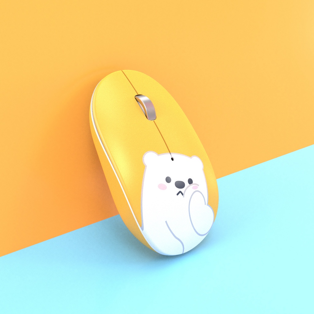 Chuột bluetooth không dây QQ có chế độ kết nối usb nhiều màu sắc nhỏ gọn