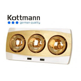 Đèn sưởi 3 bóng treo công nghệ Đức KOTTMANN - K3BH [Hàng chính hãng]