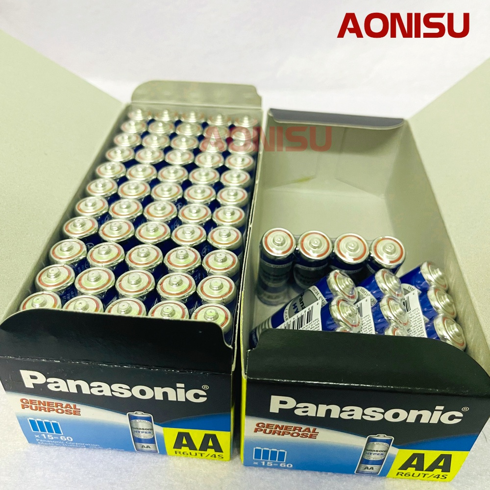 Hộp Pin AA Panasonic NHẬP KHẨU CHÍNH HÃNG 1.5V- Pin Tiểu 2A Micro, Remote, chuột máy tính, Loa Bluetooth, Đồng Hồ AONISU