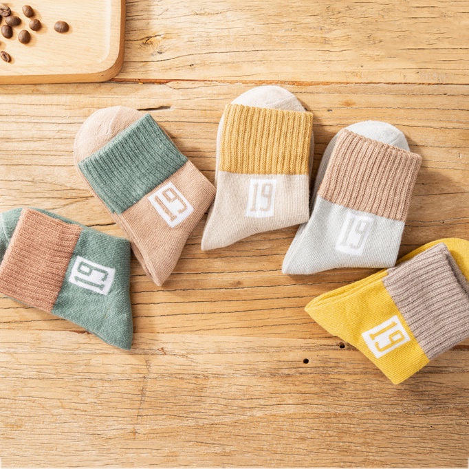 Set 5 Đôi Tất Chống Trượt Xinh Xắn Đáng Yêu Dành Cho Bé Sơ Sinh 0-5 Tuổi