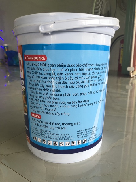 Phân vi lượng SIÊU PHỤC HỒI xô 4,5 ký. Hàng chính hãng Quả Cầu Lửa
