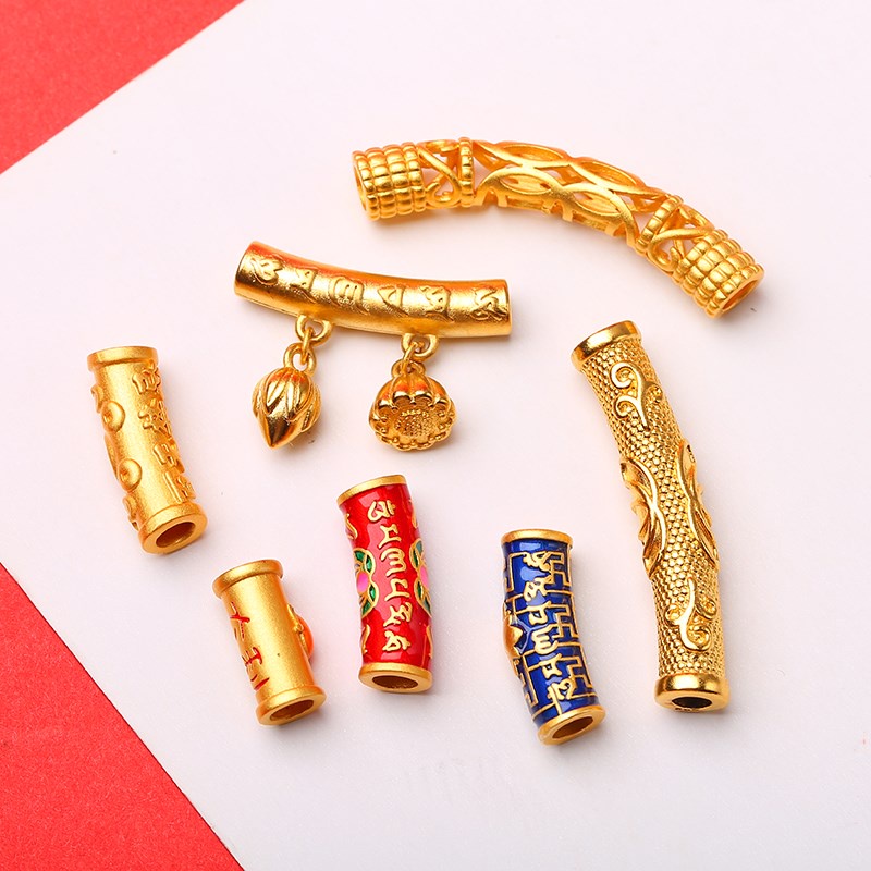 [Hàng Có Sẵn] Vòng Đeo Tay / Cổ / Vòng Tay / Vòng Tay Bằng Dây Đỏ Rỗng Hai Thế Hệ Hình Chuông Mantra diy