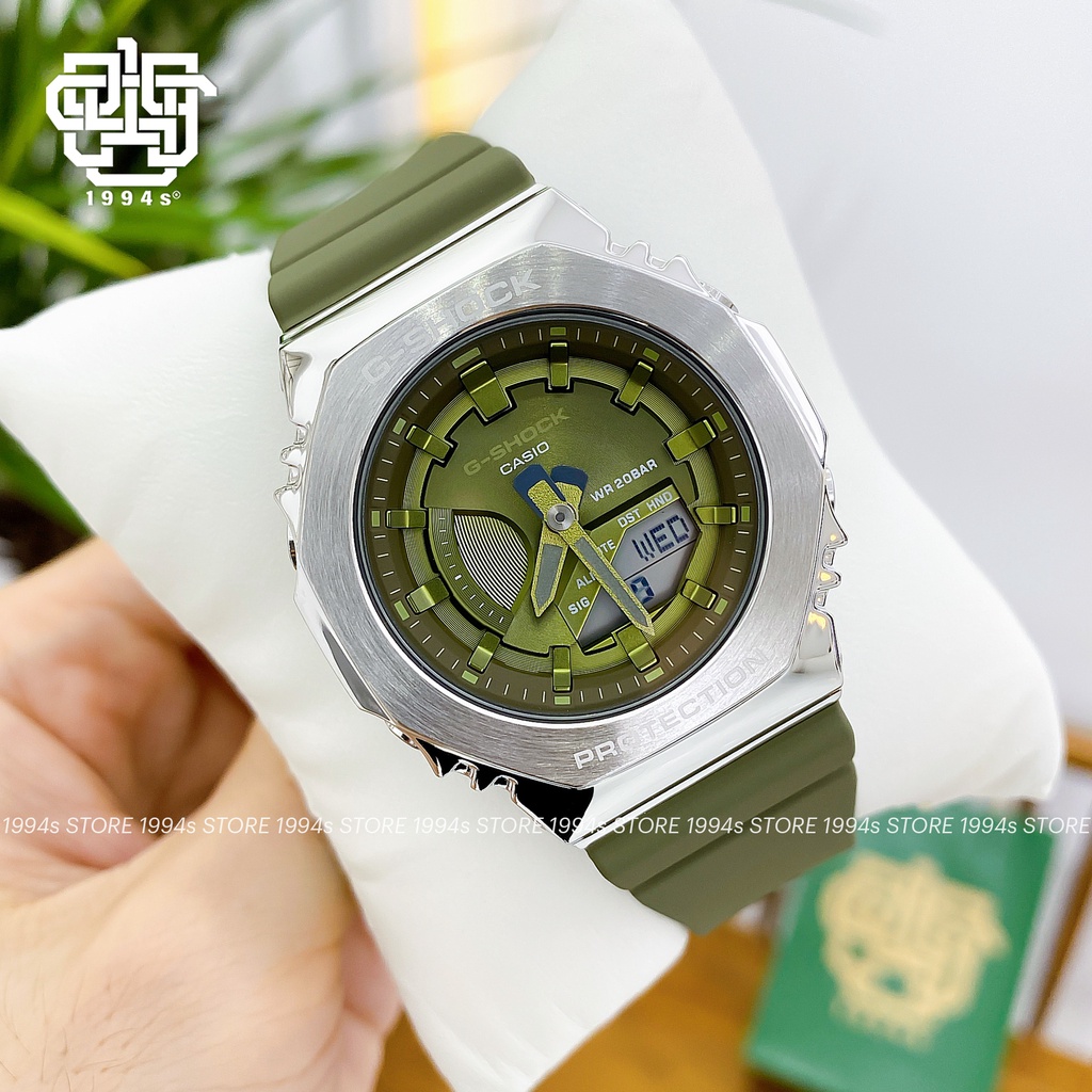 Đồng hồ unisex Casio G-Shock GM-S2100-3A chống va đập, chống nước 200m, hàng chính hãng