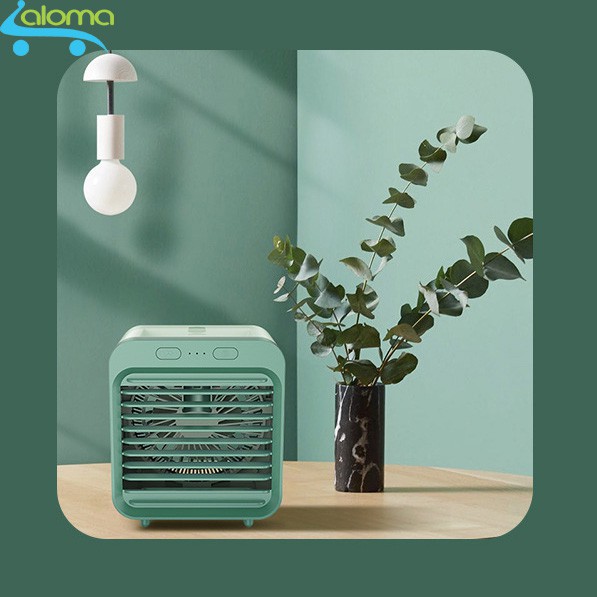 Quạt đá điều hòa phun sương Jatek SL-08 ⚡ Quạt hơi nước mini để bàn làm mát 8-10 độ dùng pin sạc 8-10 tiếng