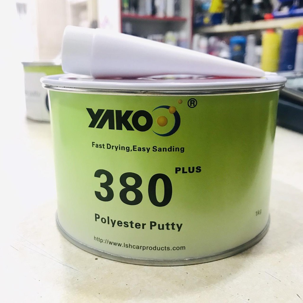 BỘT - BẢ MATIT TRÁM TRÉT KIM LOẠI - NHỰA ĐA DỤNG POLYESTER PUTTY YAKO 380 PLUS 1KG