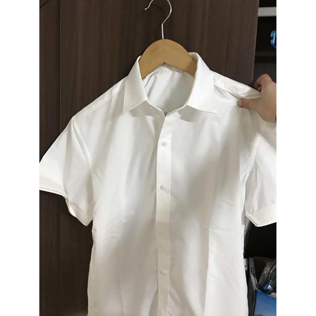 Áo Sơ Mi Nam Ngắn Tay Công Sở [CAO CẤP], Áo Sơ Mi Nam Cộc Tay Vải Lụa Hamino form slimfit mềm [GEMEN STORE] | BigBuy360 - bigbuy360.vn
