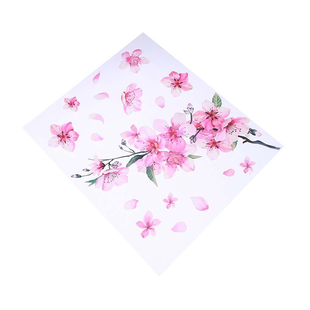 Miếng Dán Trang Trí Xe Hơi / Mũ Bảo Hiểm Họa Tiết Hoa Anh Đào Sáng Tạo