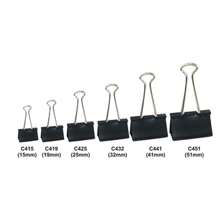 Kẹp tài liệu đen eras 15mm - 51mm