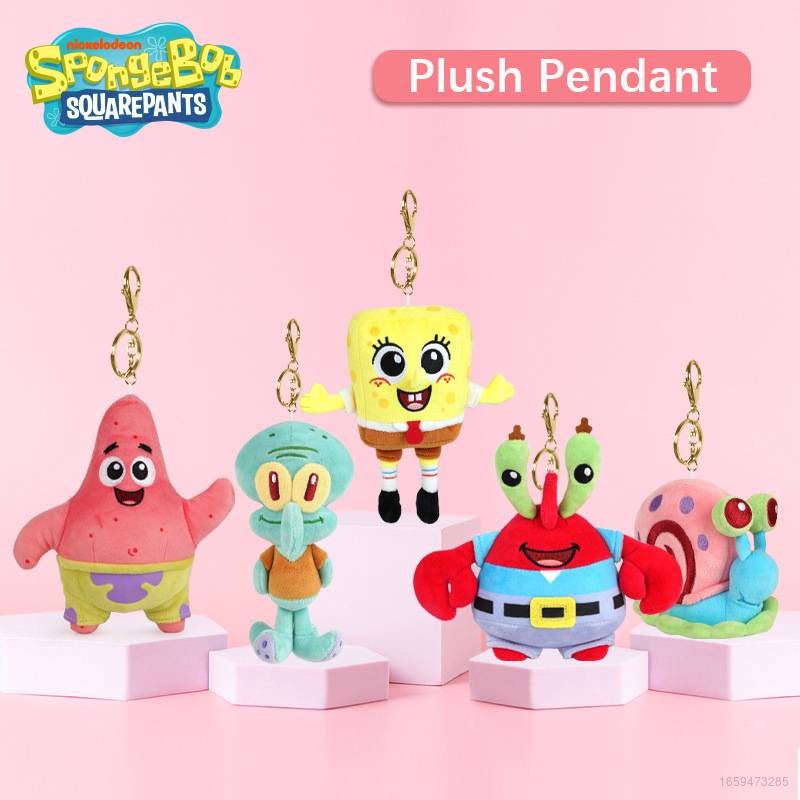 Búp Bê Nhồi Bông Hình SpongeBob SquarePants Patrick Star Treo Móc Khóa Cho Bé