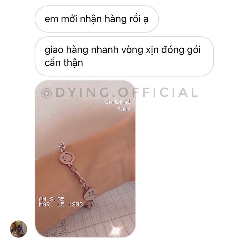 Vòng Tay SMILE - Thép Titan KHÔNG RỈ