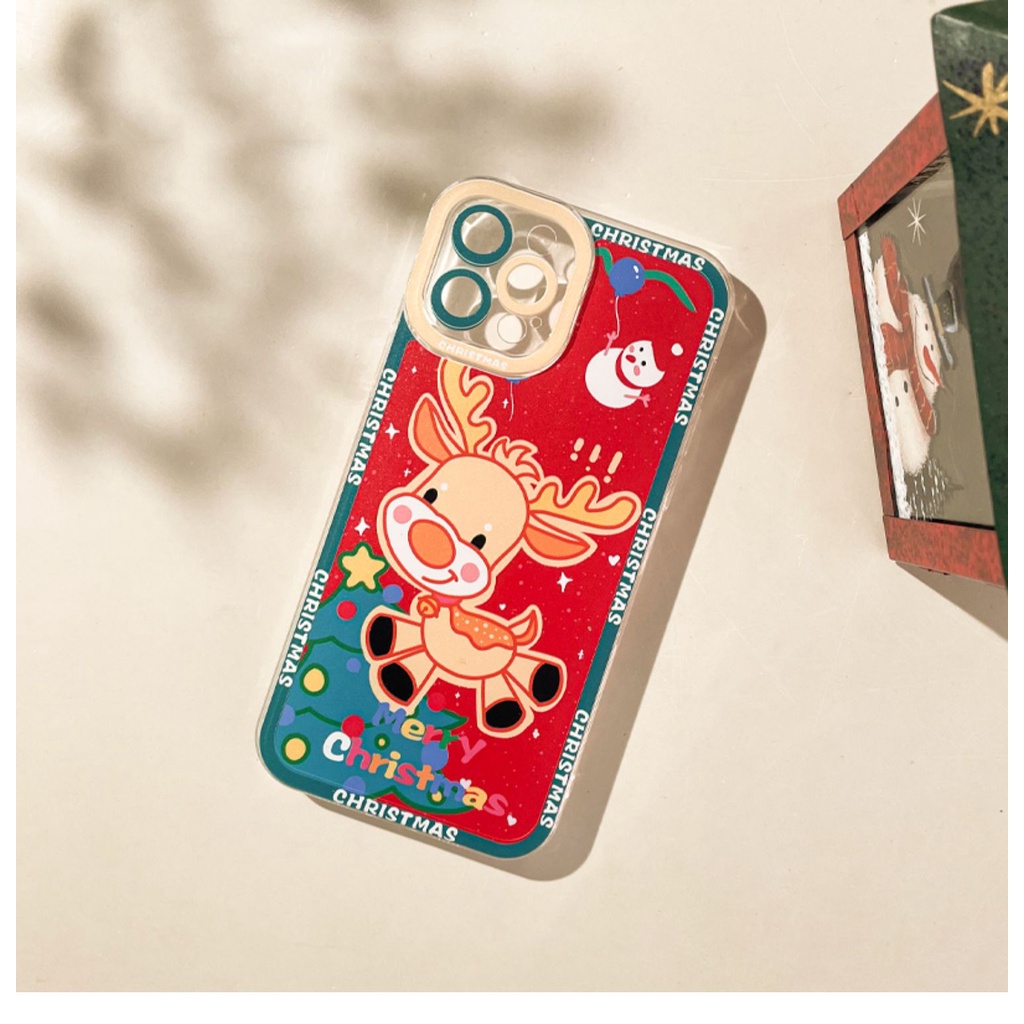 Ốp Điện Thoại TPU Dẻo In Hình Giáng Sinh Tuần Lộc IPhone11 12Pro 12Promax 12Promax 11PRO 11PROMAX 13 13PRO 13PROMAX Xs Max XR 7 8 Plus
