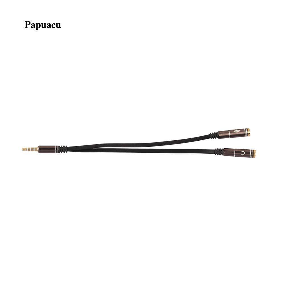 Cáp tách giắc cắm 3.5mm hai đầu cho tai nghe tiện dụng