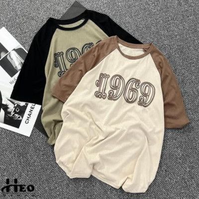 Áo phông phối màu pha cổ viền