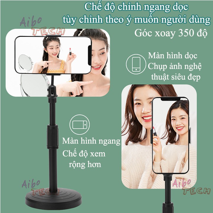 [HOT SALE] Kẹp đỡ,giá đỡ điện thoai để bàn đa năng S1, nâng hạ tùy thích, góc xoay 360 độ - Thích hợp Livetream,xemphim | BigBuy360 - bigbuy360.vn