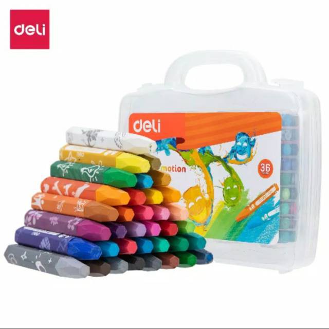 Bút Sáp Dầu Clor Ernotion 12 Màu, 18 Màu, 24 Màu, 36 Màu - DELI