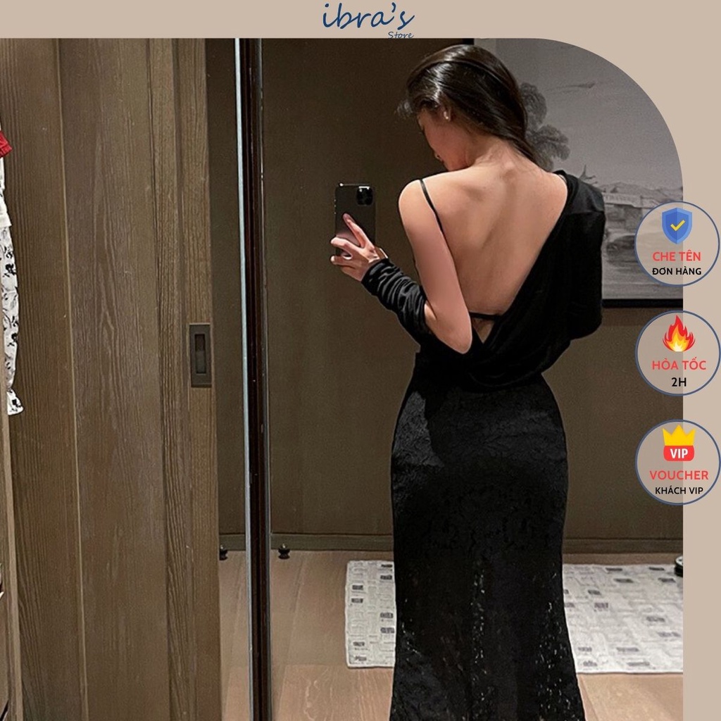 Áo Bra Ren IBRA'S STORE Áo Ngực Bralette Hở Lưng Sexy Không Gọng có Mút Đệm Lót mỏng mềm mại gợi cảm Quyến rũ iBra A23