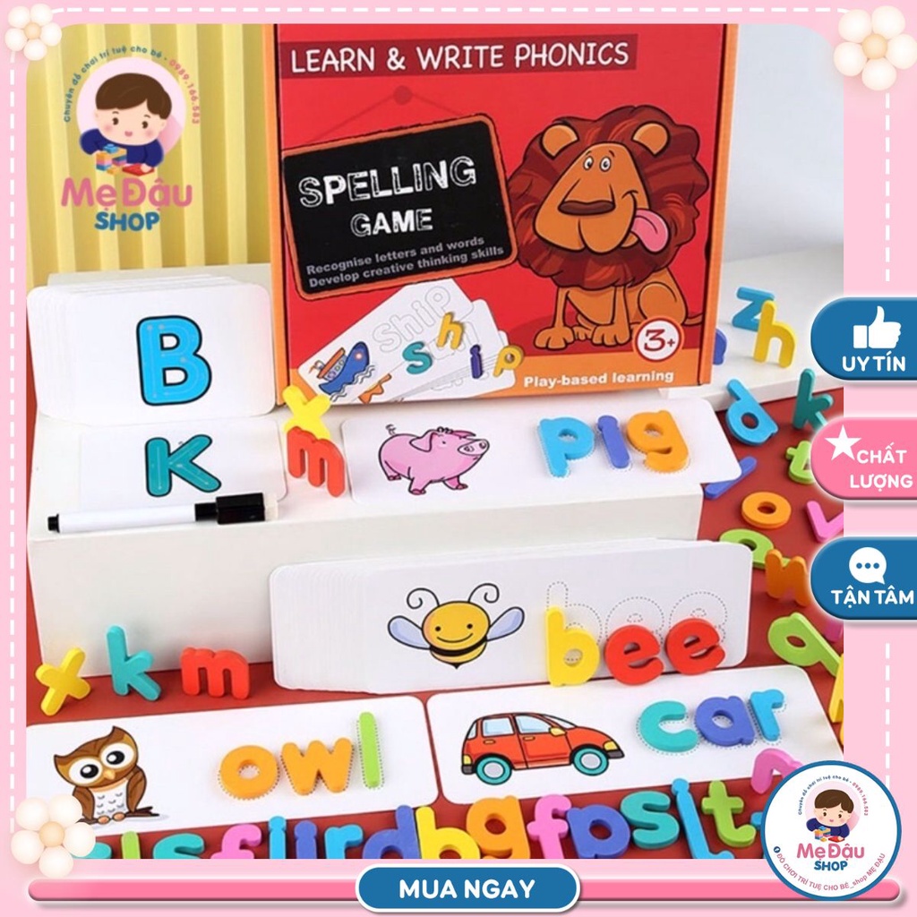 SPELLING GAME - Trò chơi đánh vần ghép từ vựng Tiếng Anh cho bé vừa chơi vừa học