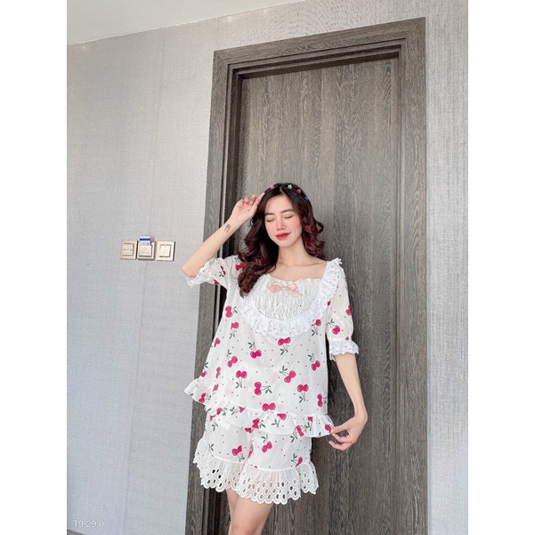 [Hàng Mới Về] ĐỒ BỘ BÈO DÁNG TIỂU THƯ VẢI XÔ SIÊU MÁT