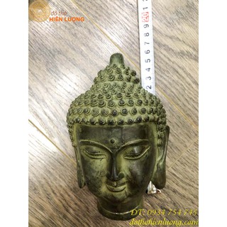 Tượng Đồng Đầu Phật Thích Ca Cao 15cm
