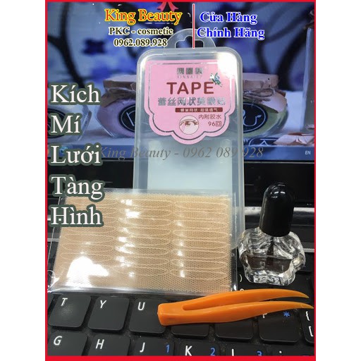 Kích Mí Lưới Tàng Hình Tape Cao Cấp , Có Keo Và Nhíp Gắp Đi Kèm ⭐ CÓ VIDEO HÀNG THẬT DO SHOP TỰ QUAY ⭐