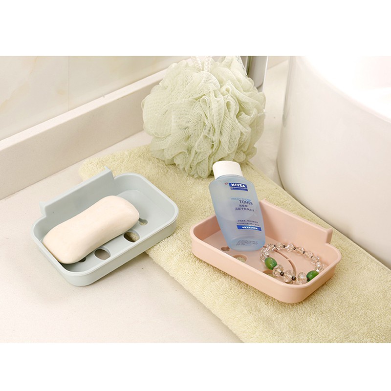 [FREESHIP 50k] Khay để xà phòng mặt cười có kèm móc dính giá sỉ 2454 SIÊU THỊ 24/7